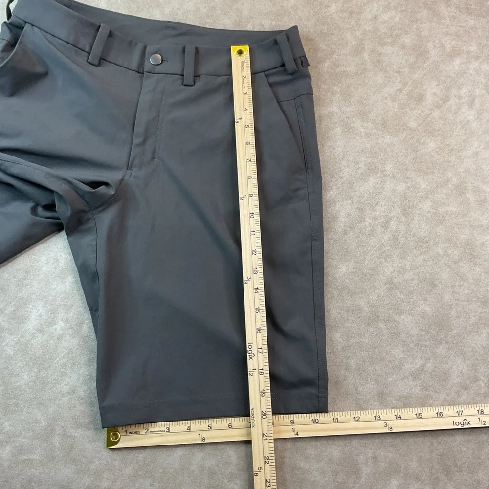 Lululemon The Works ABC Shorts Men 32 Espresso Warpstreme Performance 11